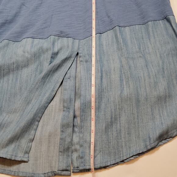 Bianca Nygard Petite Chambray Long Sleeve Top Size PL - Picture 9 of 9